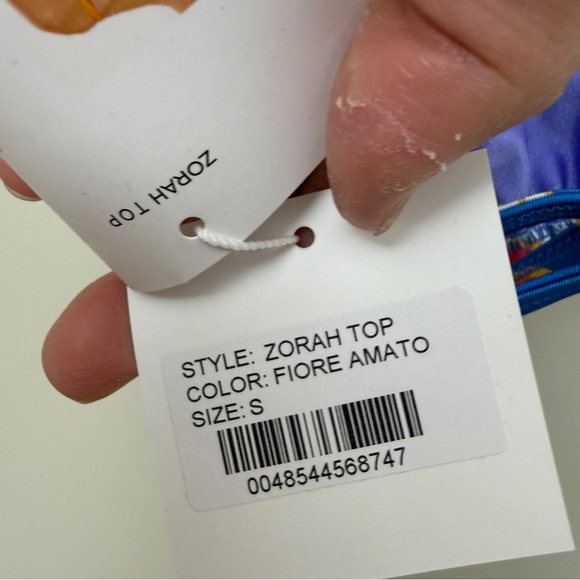 Janthee Tropical Floral Bikini Set - zorah top Ella bottom size S  nwt - Picture 3 of 9